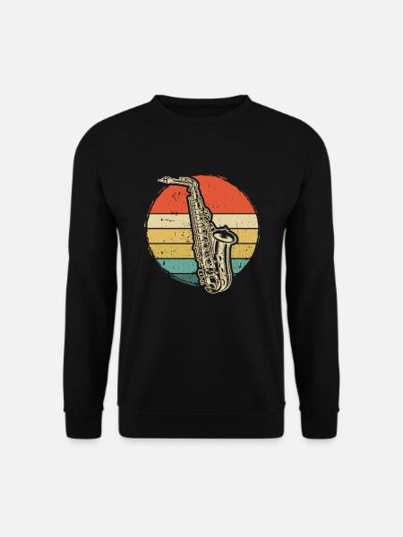Saxophon Saxophonspieler Saxophonist - Unisex Pullover - Schwarz