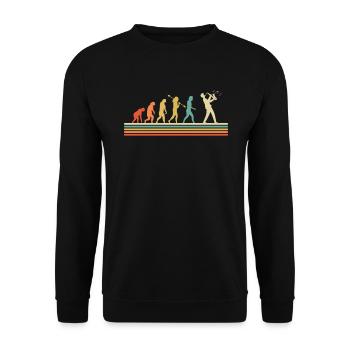 Saxophone Saxophoniste Saxophoniste - Sweat-shirt Unisexe - noir - Devant - Alina (178cm) & Michal (187cm)