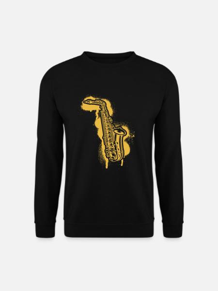 Saxophone Saxophone player Saxophonist - Unisex Sweatshirt - black