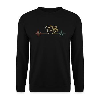 Saxophone Saxophoniste Saxophoniste - Sweat-shirt Unisexe - noir - Devant - Alina (178cm) & Michal (187cm)