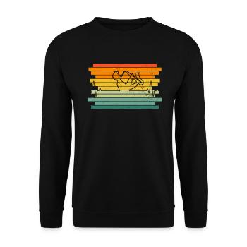 Saxofonist Saxofonist - Unisex sweater - sort - Foran - Alina (178cm) & Michal (187cm)