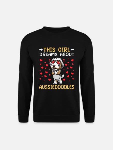 Aussiedoodle Dog - Unisex Sweatshirt - black