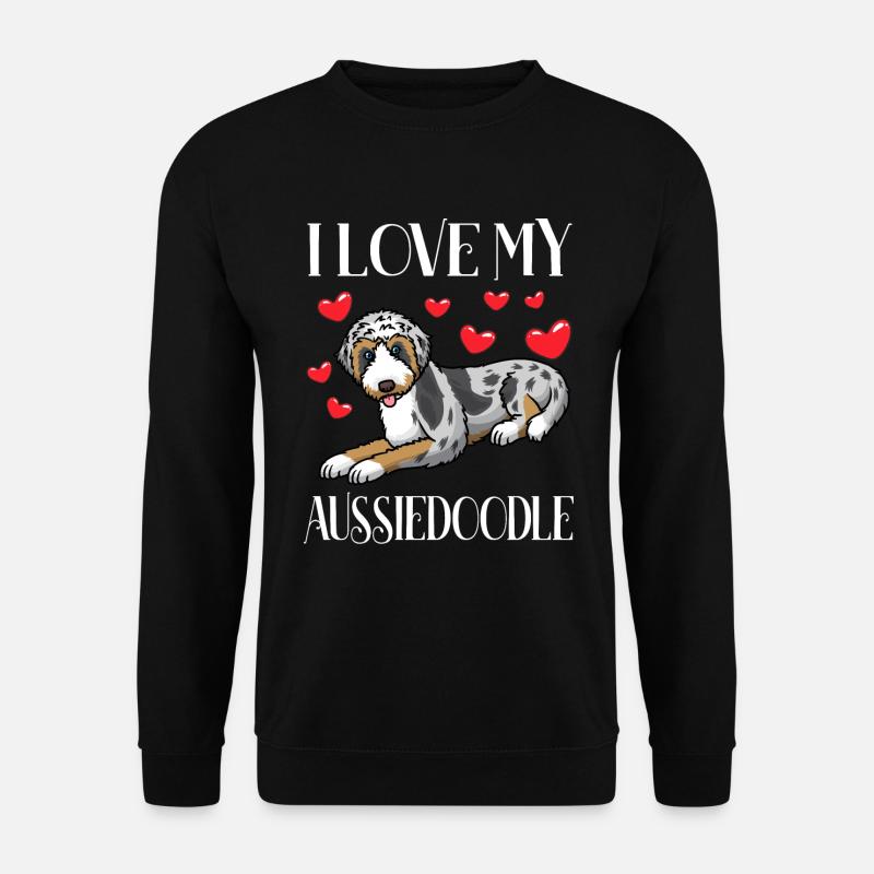 Aussiedoodle Hund - Unisex Pullover - Schwarz