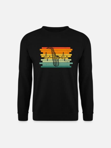 Saxophon Saxophonspieler Saxophonist - Unisex Pullover - Schwarz