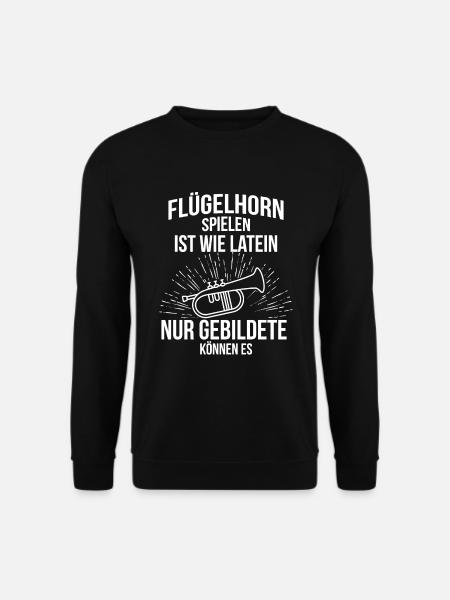 Flügelhorn Flügelhornspieler Flügelhornist - Unisex Pullover - Schwarz