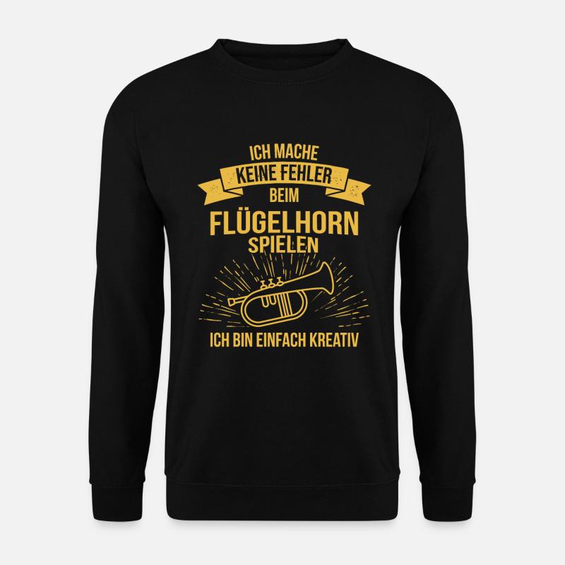 Flügelhorn Flügelhornspieler Flügelhornist - Unisex Pullover - Schwarz