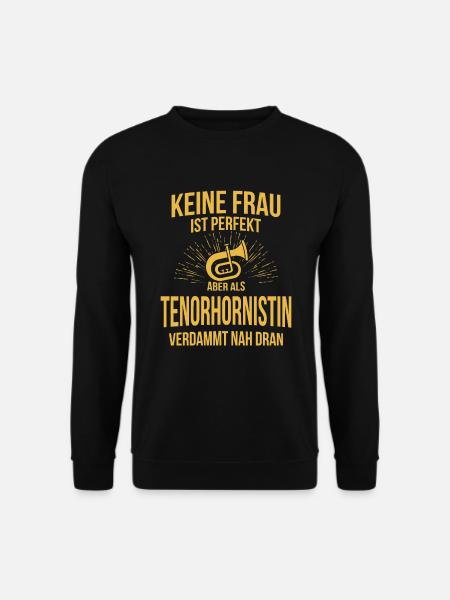 Tenorhorn Tenorhornspieler Tenorhornist - Unisex Pullover - Schwarz