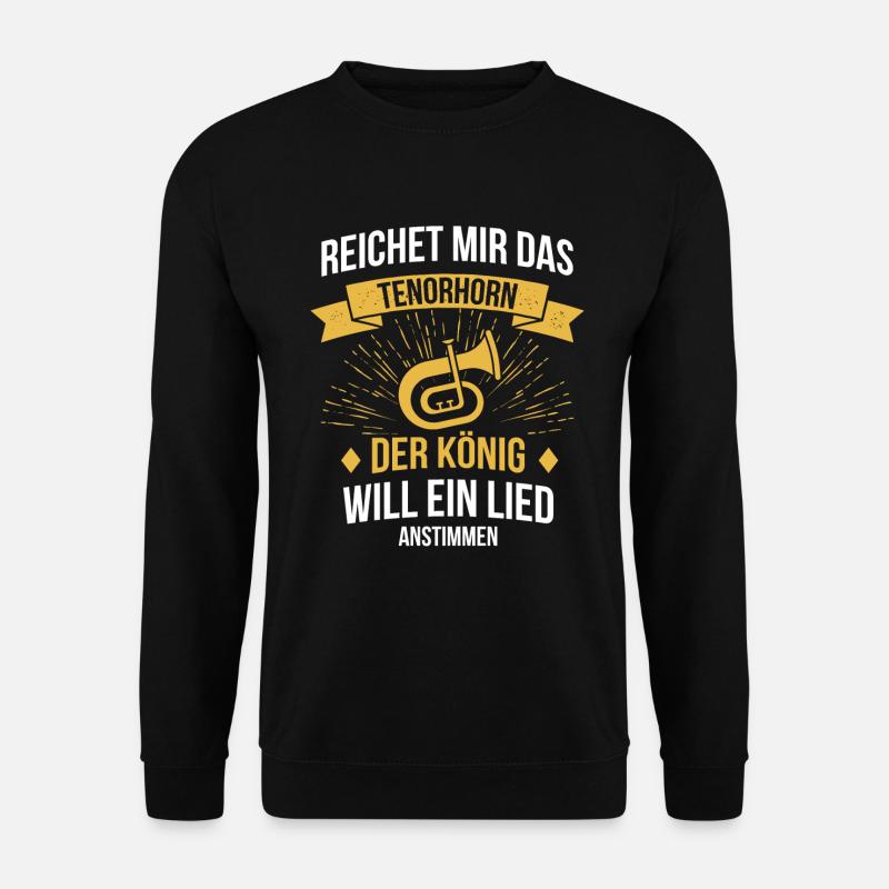 Tenorhorn Tenorhornspieler Tenorhornist - Unisex Pullover - Schwarz