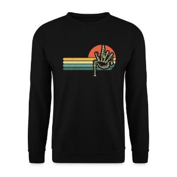 Cornemuse Cornemuse Cornemuse - Sweat-shirt Unisexe - noir - Devant - Alina (178cm) & Michal (187cm)