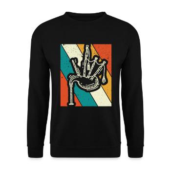 Cornemuse Cornemuse Cornemuse - Sweat-shirt Unisexe - noir - Devant - Alina (178cm) & Michal (187cm)
