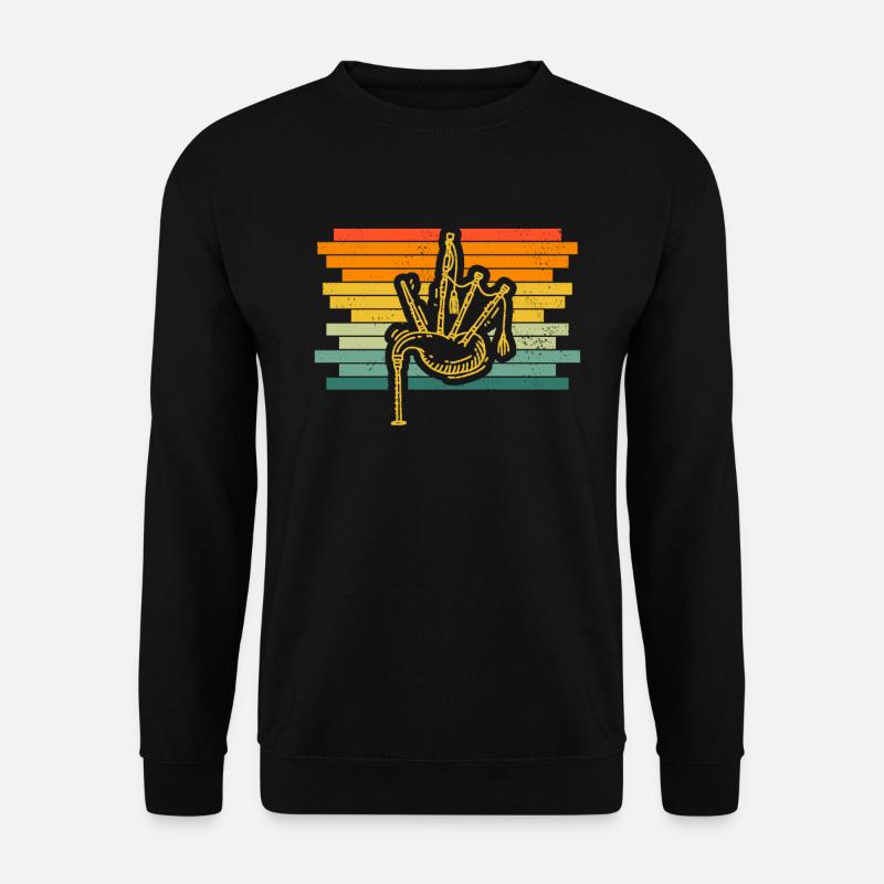Dudelsack Dudelsackspieler Sackpfeife - Unisex Pullover - Schwarz