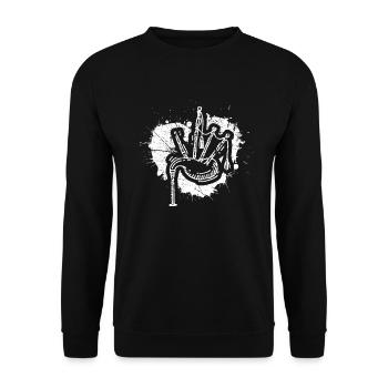 Cornemuse Cornemuse Cornemuse - Sweat-shirt Unisexe - noir - Devant - Alina (178cm) & Michal (187cm)