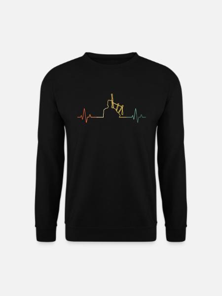 Dudelsack Dudelsackspieler Sackpfeife - Unisex Pullover - Schwarz