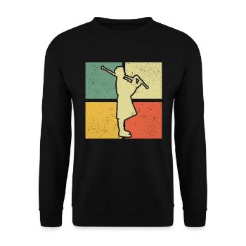 Cornemuse Cornemuse Cornemuse - Sweat-shirt Unisexe - noir - Devant - Alina (178cm) & Michal (187cm)