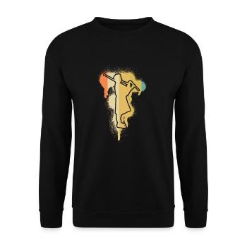 Cornemuse Cornemuse Cornemuse - Sweat-shirt Unisexe - noir - Devant - Alina (178cm) & Michal (187cm)