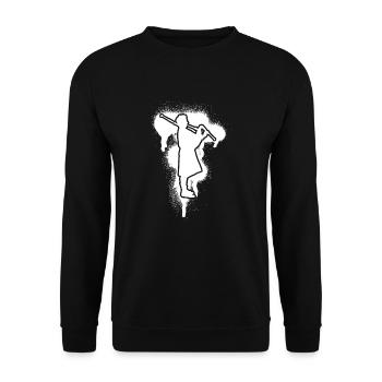 Bagpipes Bagpipes Bagpipe - Unisex Sweatshirt - black - Front - Alina (178cm) & Michal (187cm)