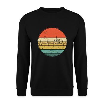 Cornemuse Cornemuse Cornemuse - Sweat-shirt Unisexe - noir - Devant - Alina (178cm) & Michal (187cm)