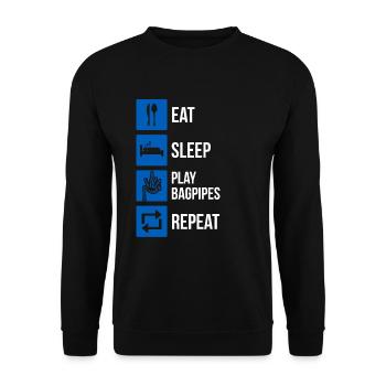 Cornemuse Cornemuse Cornemuse - Sweat-shirt Unisexe - noir - Devant - Alina (178cm) & Michal (187cm)