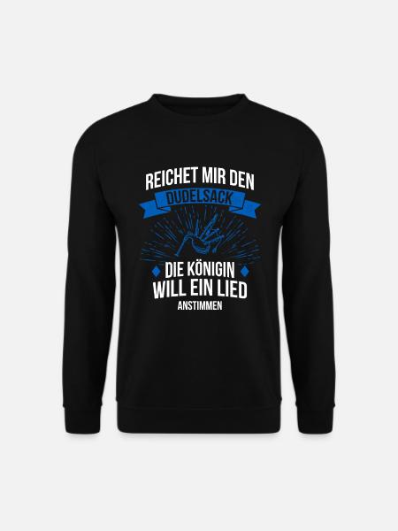 Dudelsack Dudelsackspieler Sackpfeife - Unisex Pullover - Schwarz
