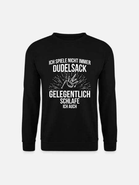 Dudelsack Dudelsackspieler Sackpfeife - Unisex Pullover - Schwarz