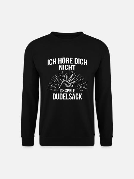 Dudelsack Dudelsackspieler Sackpfeife - Unisex Pullover - Schwarz