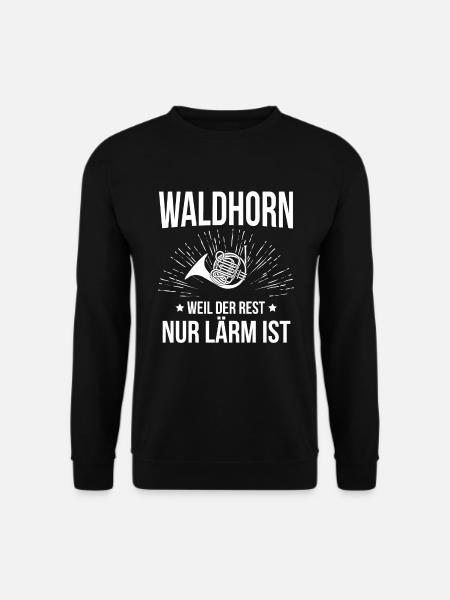 Waldhorn Waldhornspieler Waldhornist - Unisex Pullover - Schwarz