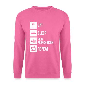 Waldhorn Waldhornspieler Waldhornist - Unisex Pullover - Pink - Vorne