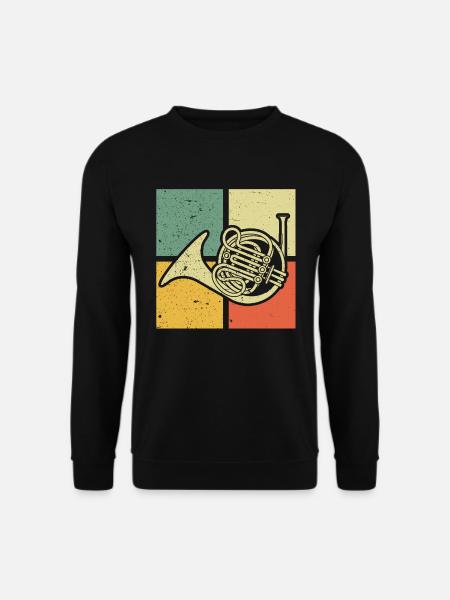 Waldhorn Waldhornspieler Waldhornist - Unisex Pullover - Schwarz