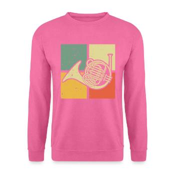 Waldhorn Waldhornspieler Waldhornist - Unisex Pullover - Pink - Vorne