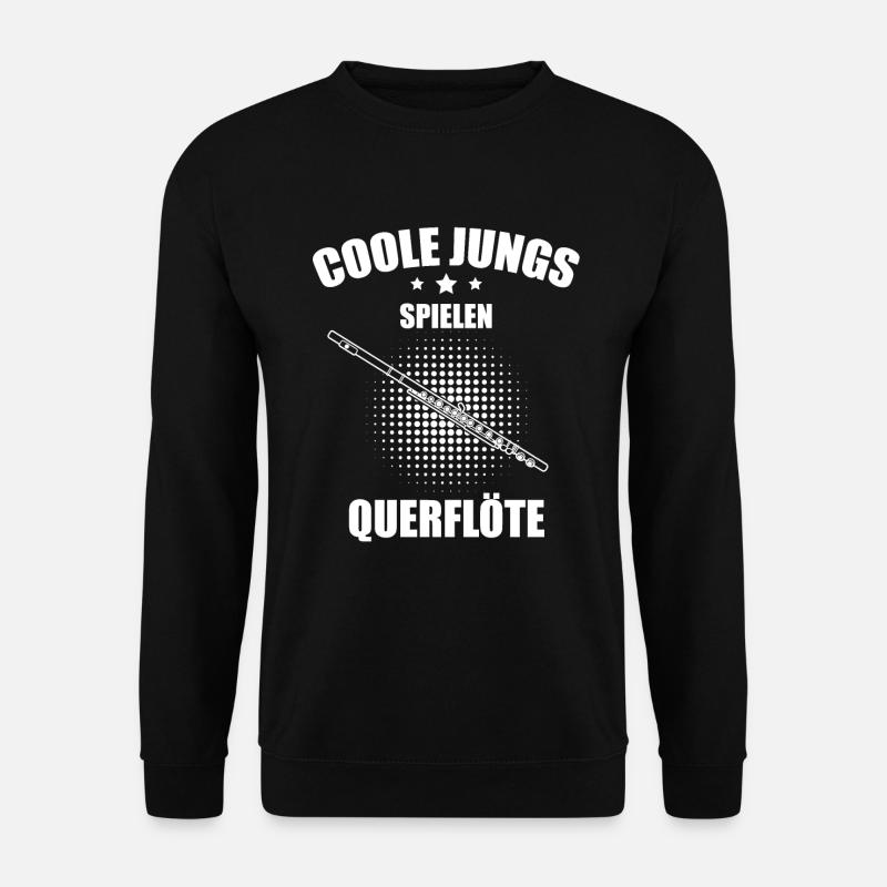 Querflöte Querflötenspieler Querflötist - Unisex Pullover - Schwarz
