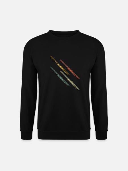 Querflöte Querflötenspieler Querflötist - Unisex Pullover - Schwarz