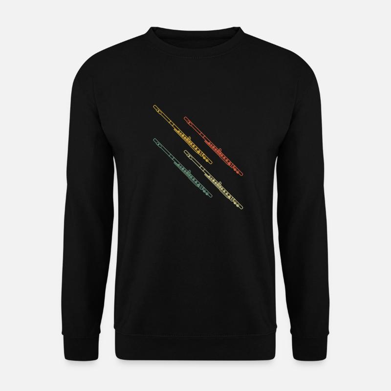 Querflöte Querflötenspieler Querflötist - Unisex Pullover - Schwarz