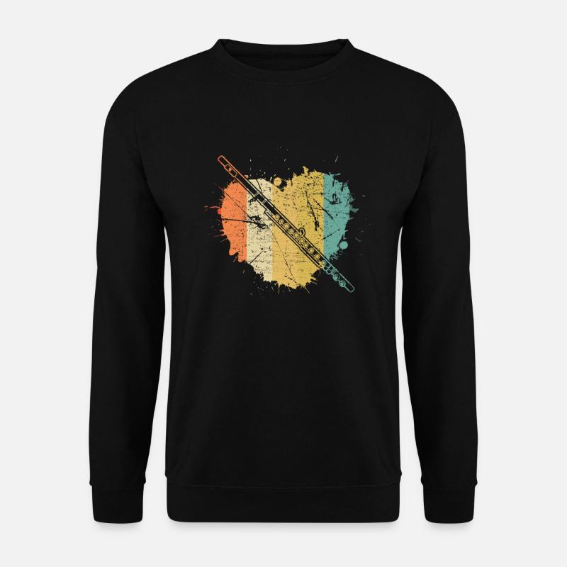 Querflöte Querflötenspieler Querflötist - Unisex Pullover - Schwarz