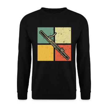 Bassoon Bassoon Bassoon Player Bassoonist - Unisex Sweatshirt - black - Front - Alina (178cm) & Michal (187cm)