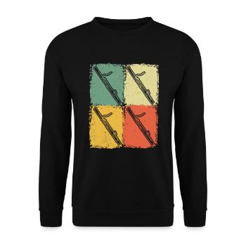 Bassoon Bassoon Bassoon Player Bassoonist - Unisex Sweatshirt - black - Front - Alina (178cm) & Michal (187cm)
