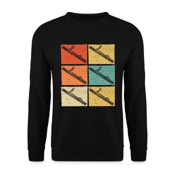 Bassoon Bassoon Bassoon Player Bassoonist - Unisex Sweatshirt - black - Front - Alina (178cm) & Michal (187cm)