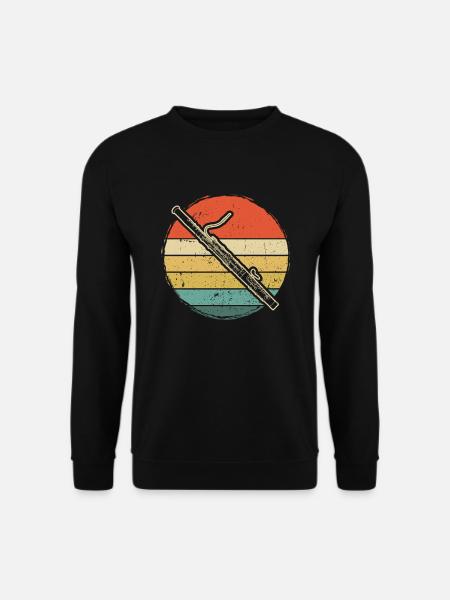 Fagott Fagottspieler Fagottist - Unisex Pullover - Schwarz