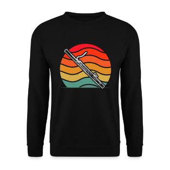 Bassoon Bassoon Bassoon Player Bassoonist - Unisex Sweatshirt - black - Front - Alina (178cm) & Michal (187cm)