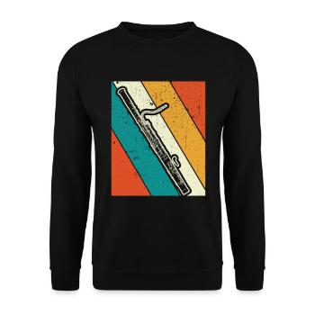 Bassoon Bassoon Bassoon Player Bassoonist - Unisex Sweatshirt - black - Front - Alina (178cm) & Michal (187cm)