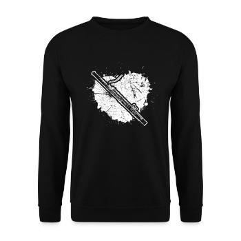 Bassoon Bassoon Bassoon Player Bassoonist - Unisex Sweatshirt - black - Front - Alina (178cm) & Michal (187cm)