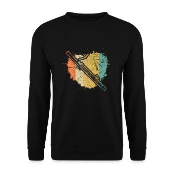 Bassoon Bassoon Bassoon Player Bassoonist - Unisex Sweatshirt - black - Front - Alina (178cm) & Michal (187cm)