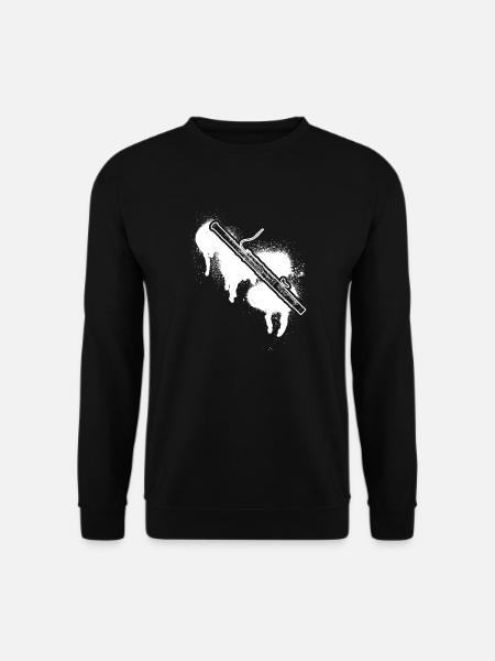 Fagott Fagottspieler Fagottist - Unisex Pullover - Schwarz