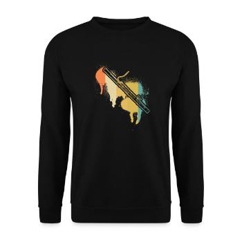 Bassoon Bassoon Bassoon Player Bassoonist - Unisex Sweatshirt - black - Front - Alina (178cm) & Michal (187cm)