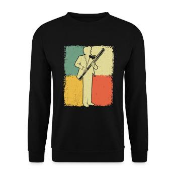 Bassoon Bassoon Bassoon Player Bassoonist - Unisex Sweatshirt - black - Front - Alina (178cm) & Michal (187cm)
