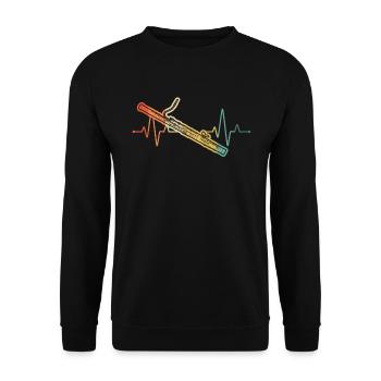 Bassoon Bassoon Bassoon Player Bassoonist - Unisex Sweatshirt - black - Front - Alina (178cm) & Michal (187cm)