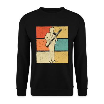 Bassoon Bassoon Bassoon Player Bassoonist - Unisex Sweatshirt - black - Front - Alina (178cm) & Michal (187cm)