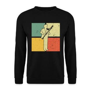 Bassoon Bassoon Bassoon Player Bassoonist - Unisex Sweatshirt - black - Front - Alina (178cm) & Michal (187cm)