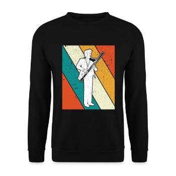 Bassoon Bassoon Bassoon Player Bassoonist - Unisex Sweatshirt - black - Front - Alina (178cm) & Michal (187cm)