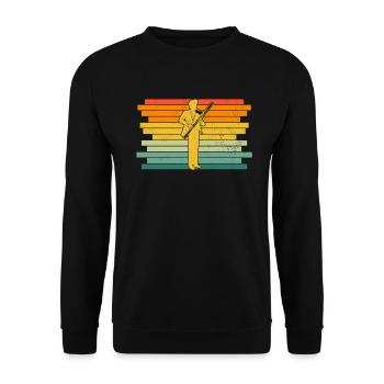 Bassoon Bassoon Bassoon Player Bassoonist - Unisex Sweatshirt - black - Front - Alina (178cm) & Michal (187cm)