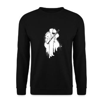 Bassoon Bassoon Bassoon Player Bassoonist - Unisex Sweatshirt - black - Front - Alina (178cm) & Michal (187cm)